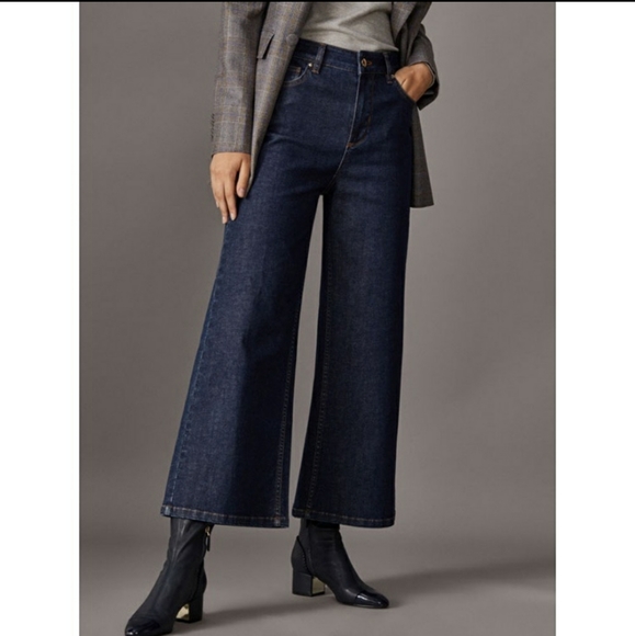 massimo dutti wide leg jeans